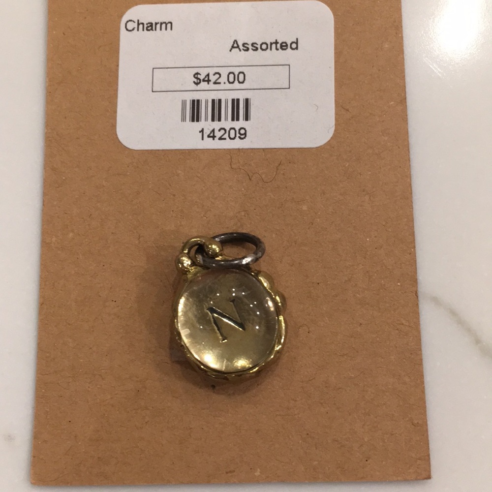 Intra Insignia initial charm “N” waxing poetic.